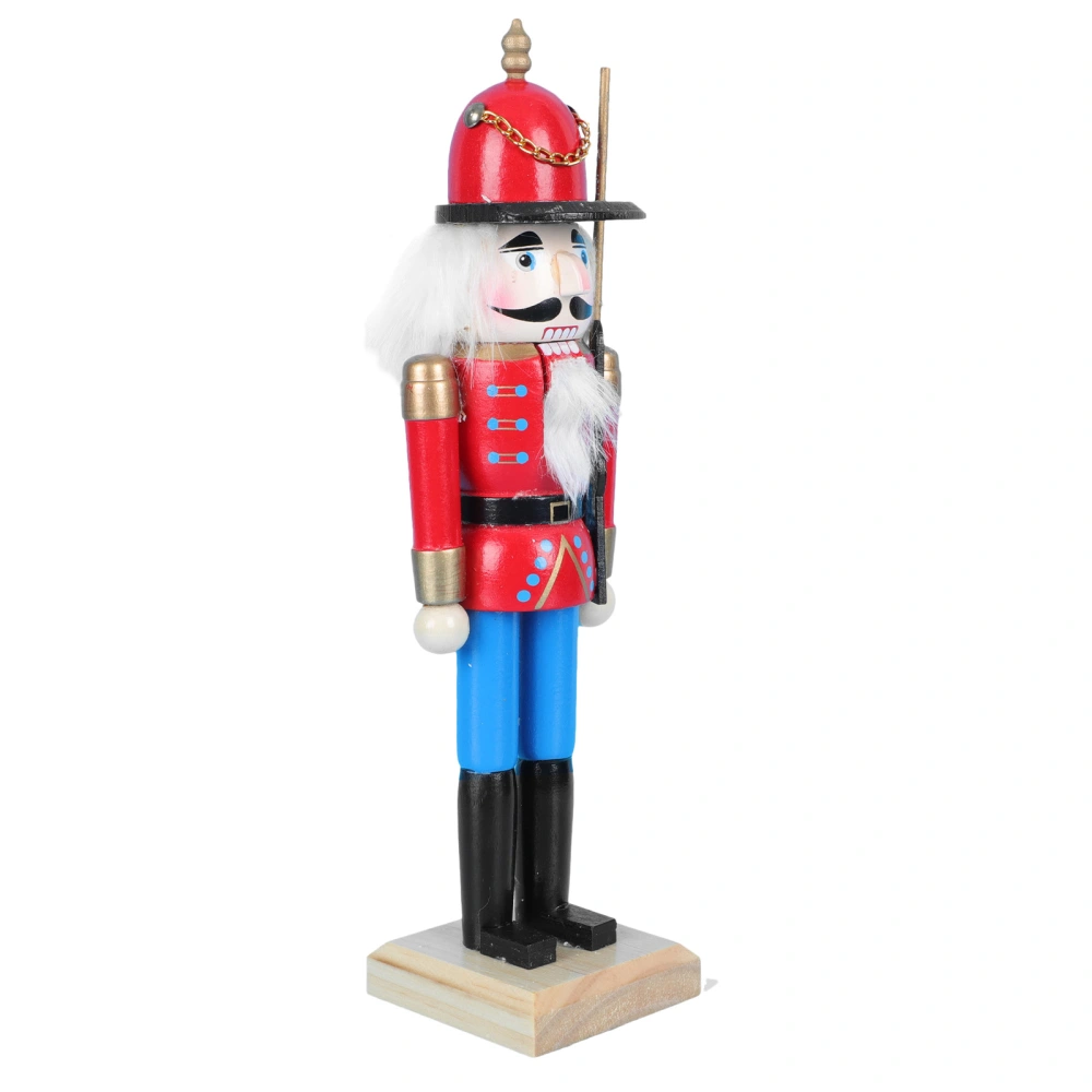 1Pc Delicate Nutcracker Puppet Festival Nutcracker Doll Home Desktop Decor Random Style