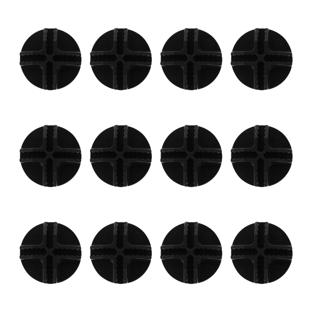 12pcs Pet Cage Buckles Portable Cage Connectors Simple Closet Buckles for Home (Black)