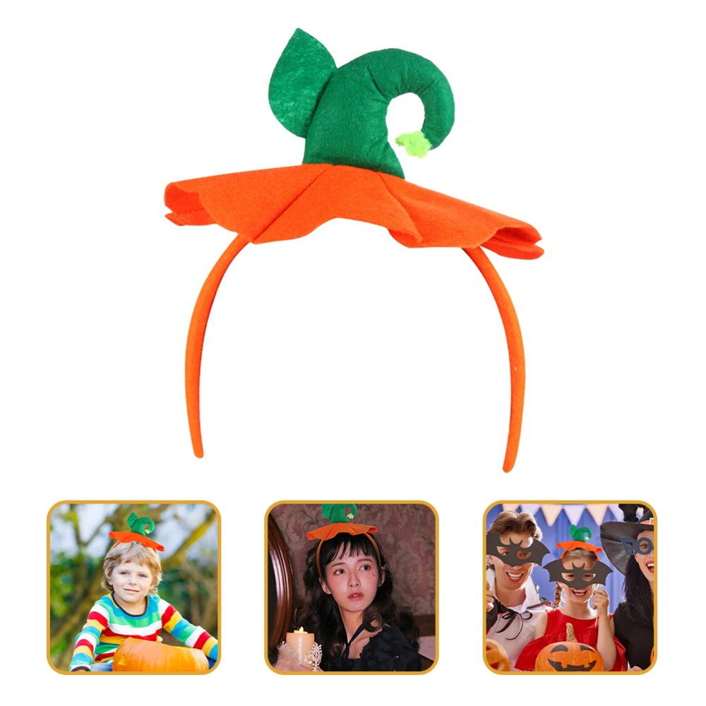 2Pcs Halloween Headbands Pumpkin Hat Hairband Halloween Cosplay Costume Props