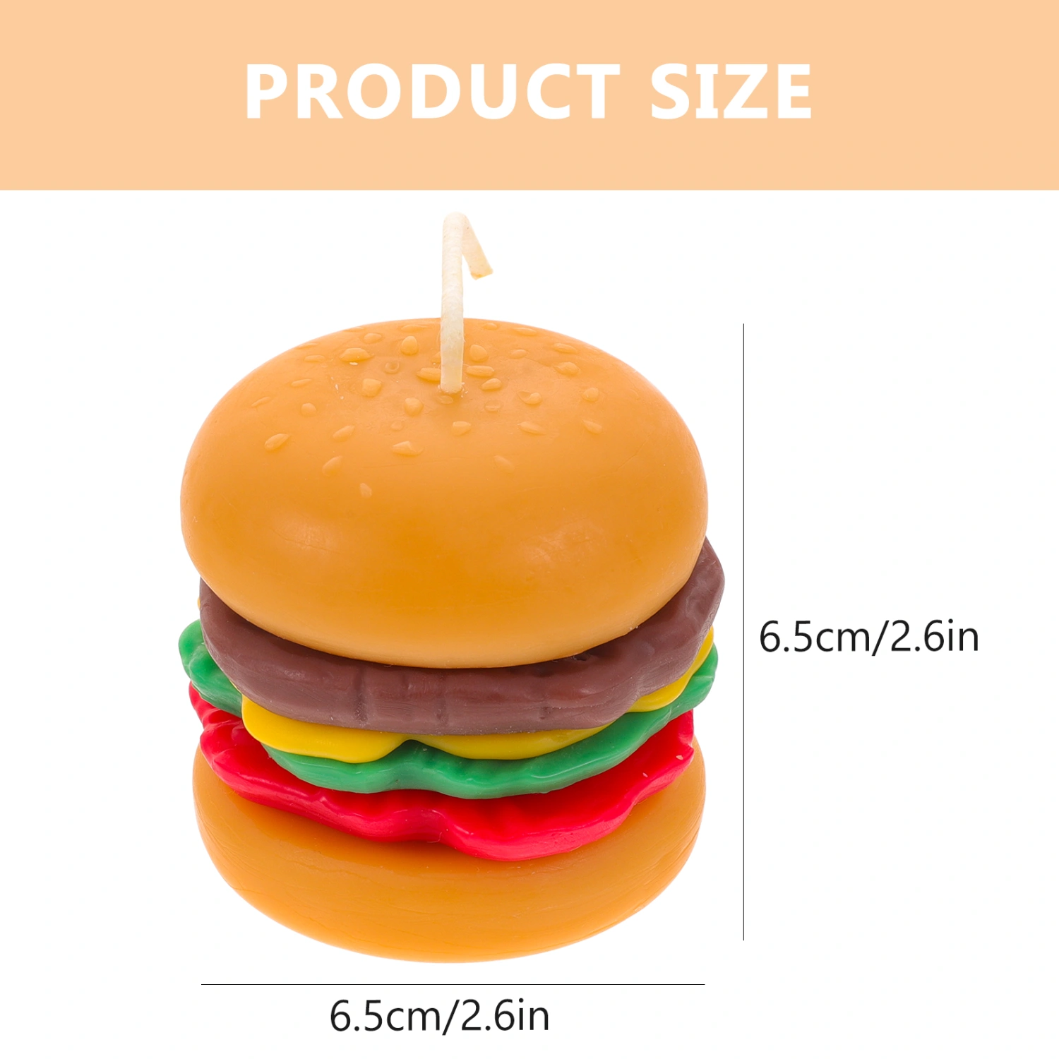 Burger Shaped Scented Candle Decorative Candle Fried Food Theme Candle