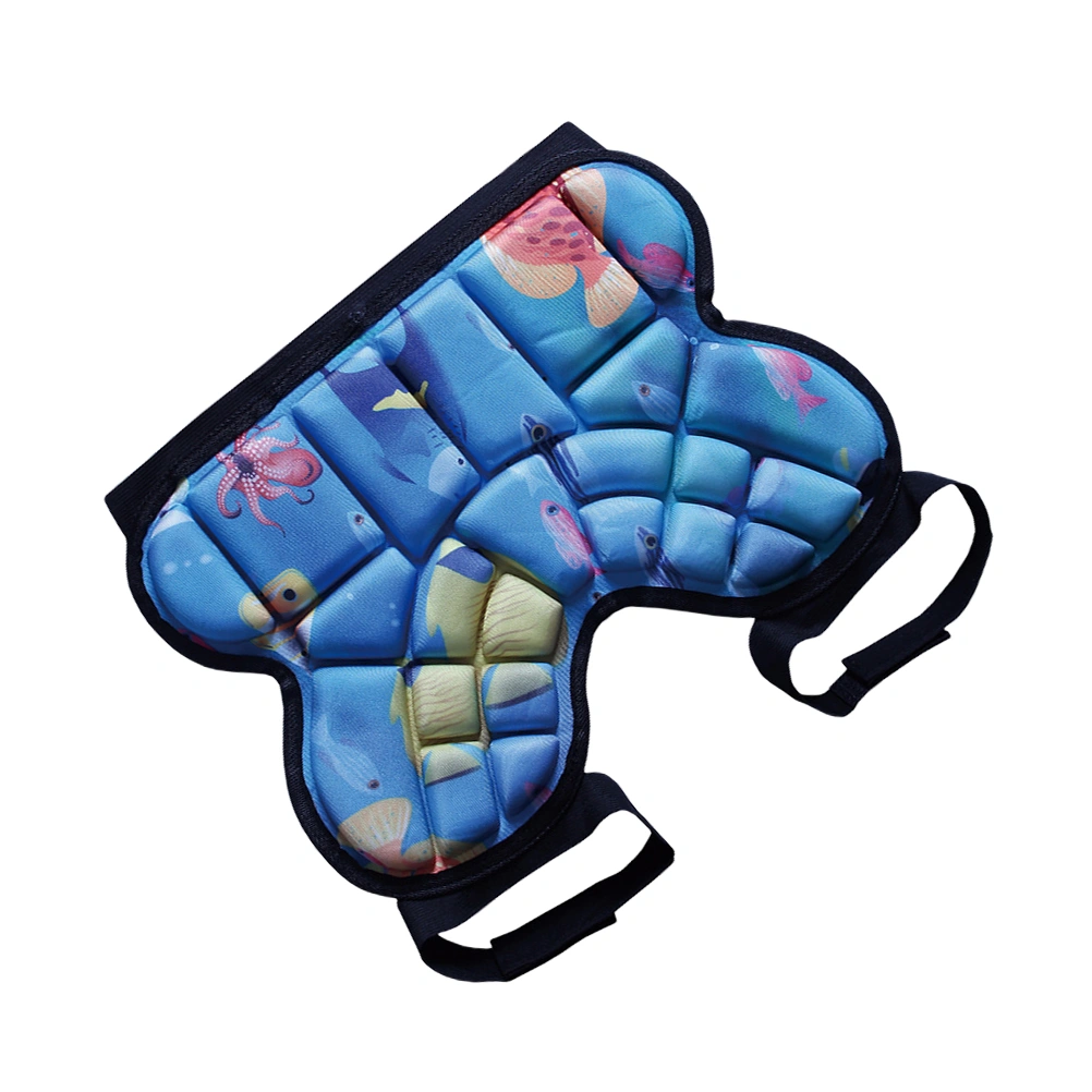 Ice Skating Hockey Girdles Snowboarding Hip Pad Stretchy Hockey Pants Safety Sports Pants for Kids(Blue)