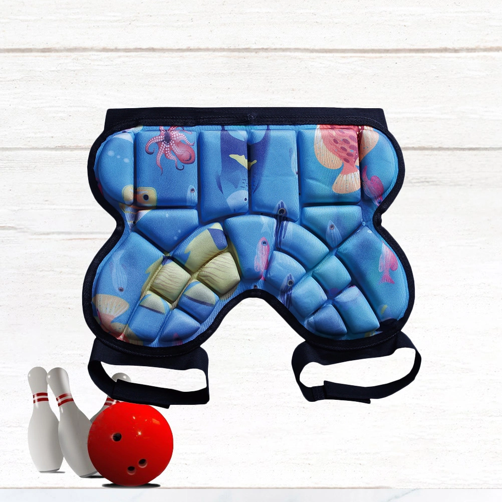 Ice Skating Hockey Girdles Snowboarding Hip Pad Stretchy Hockey Pants Safety Sports Pants for Kids(Blue)
