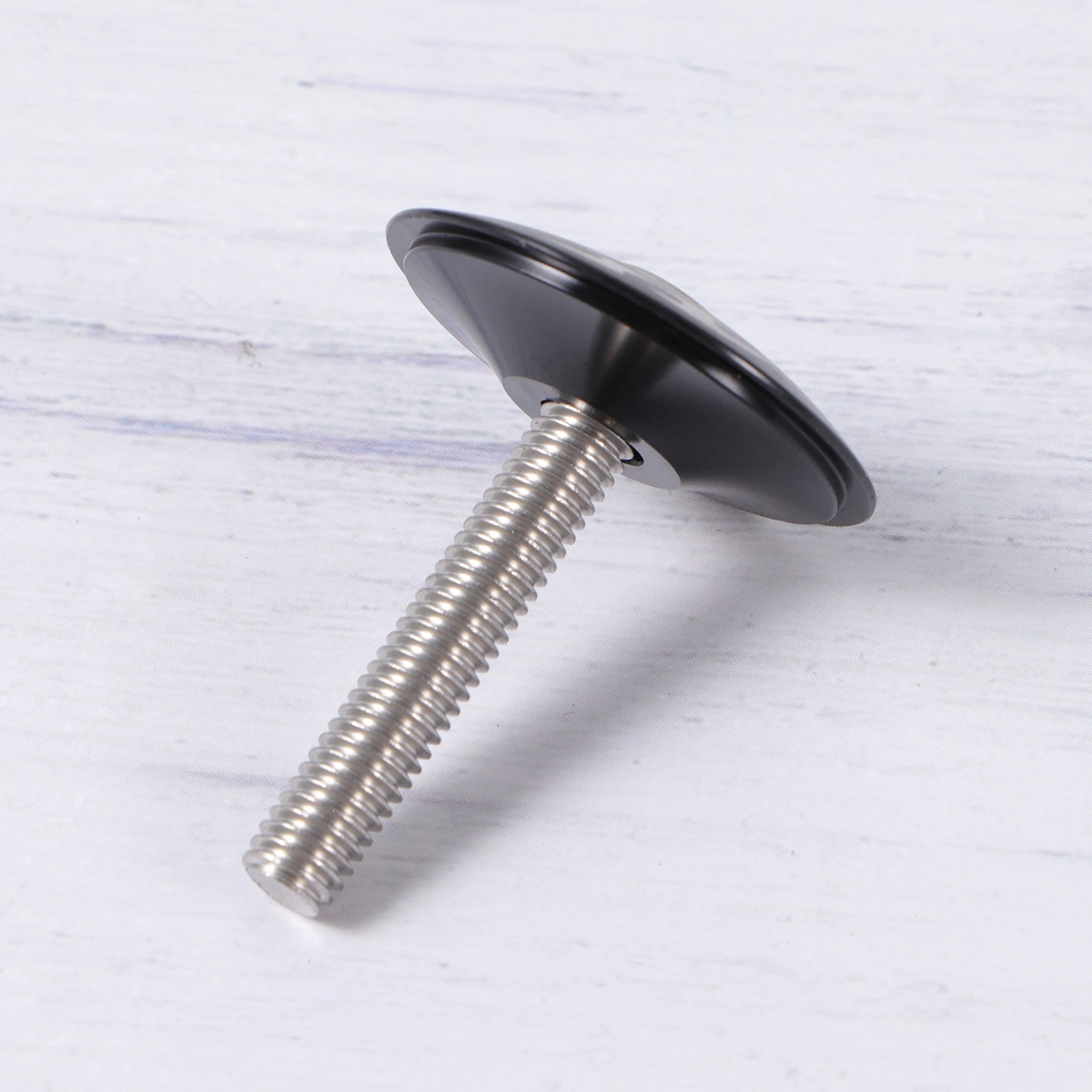 28.6mm Pirate Pattern General Aluminum Alloy Headset Screw For Mountain Highway Bicycle(Black)