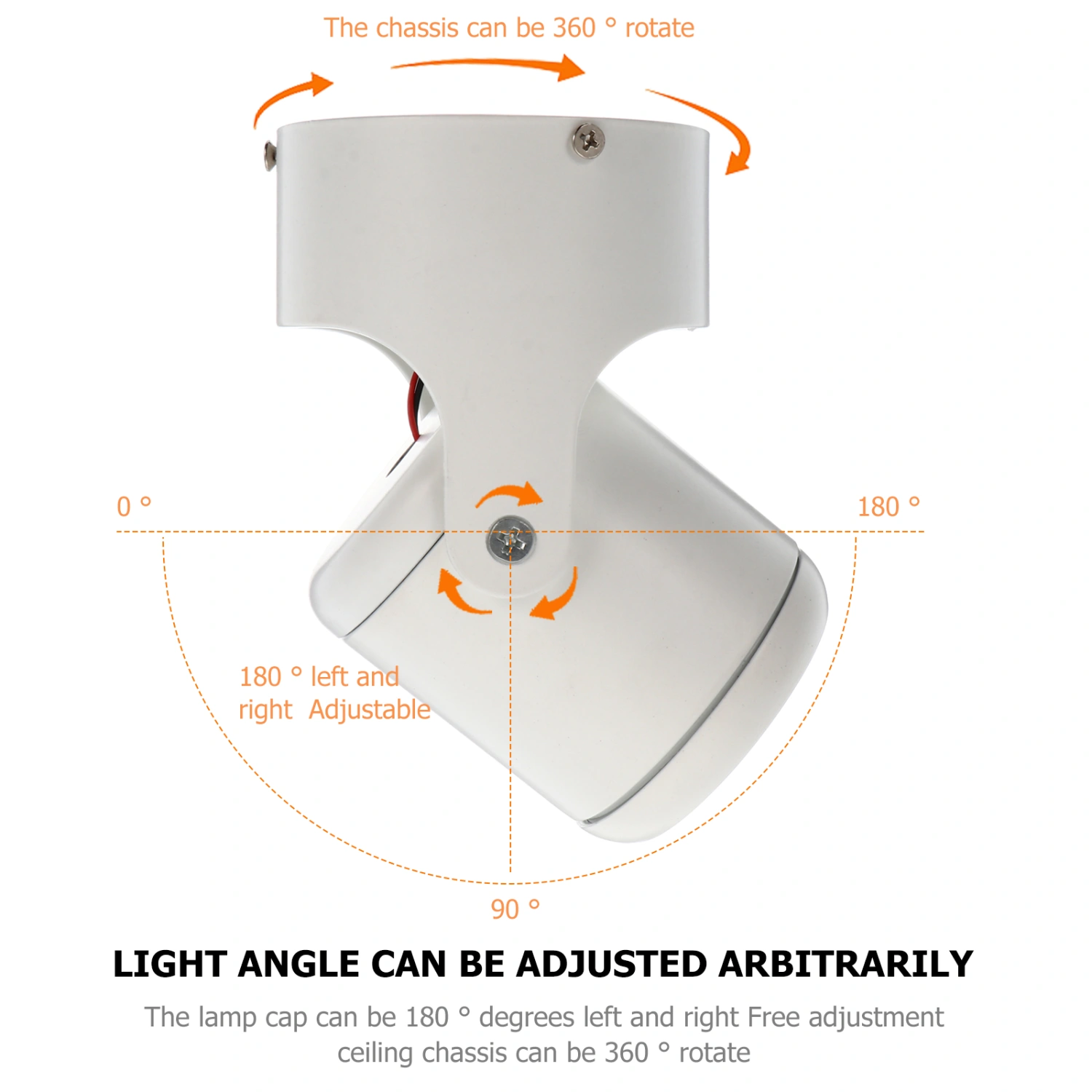 7W Rotating LED Spotlight Lamp Track Light Restaurant Bar Exhibition Hall Light