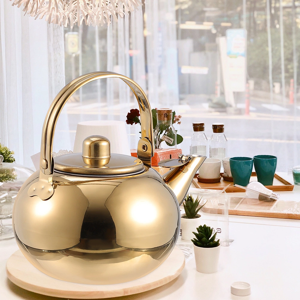 Stainless Steel Tea Kettle Practical Teapot Teakettle with Filter Screen