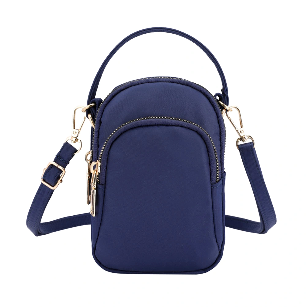 Women Portable Messenger Bag Handbag Waterproof Nylon Cloth Shoulder Bag Crossbody Satchel Shoulder Handbags for Ladies(Blue)