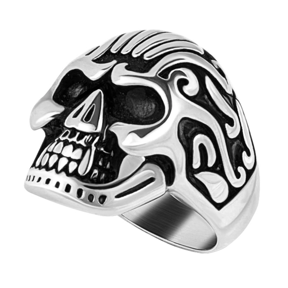 Gothic Style Skulls Ring Vintage Titanium Steel Finger Ring Finger Jewelry
