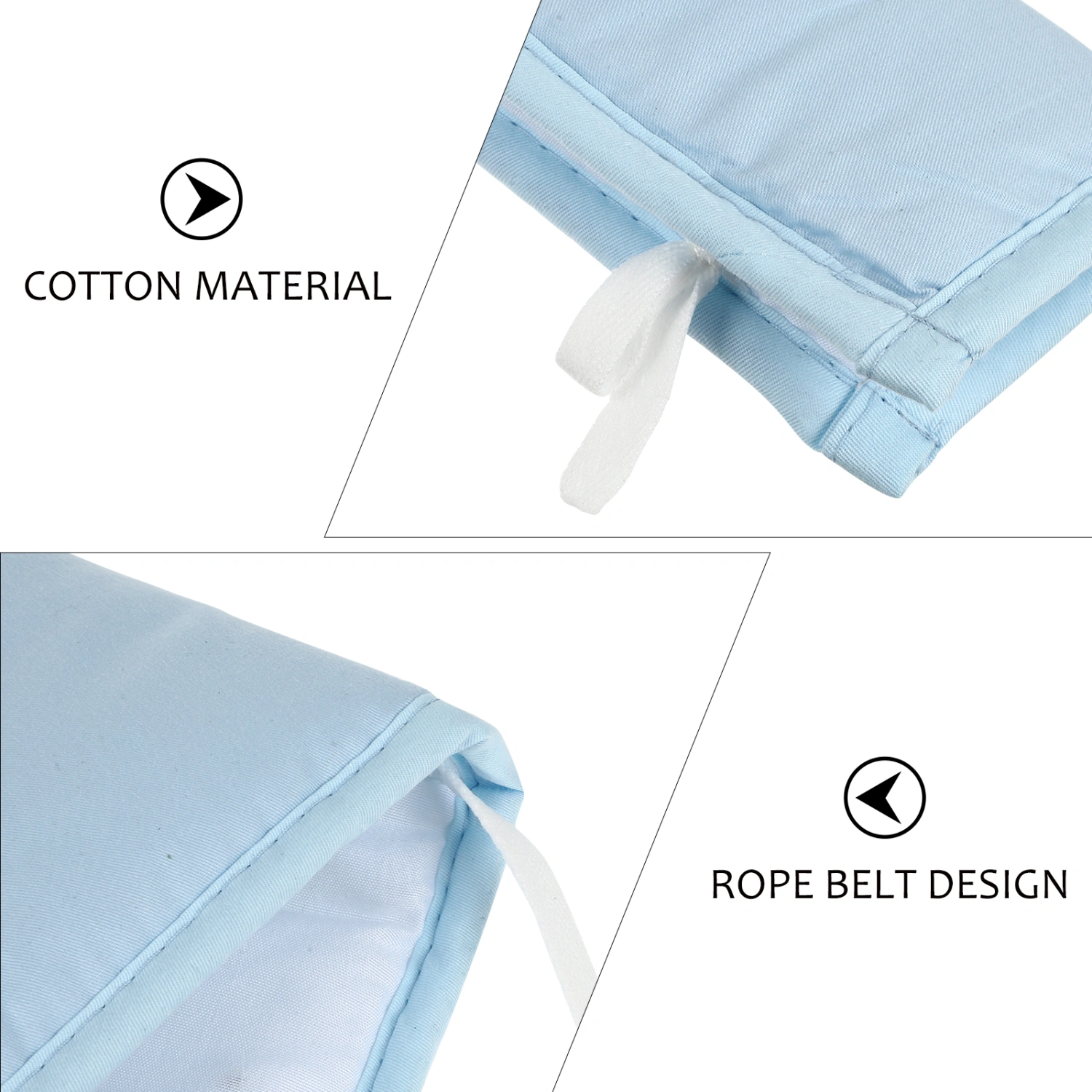 Baby Crib Bed Guardrail Protector Cotton Crib Bumper Protective Strips