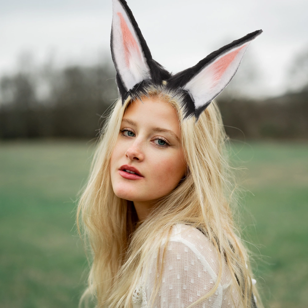 1pc Rabbit Ears Hairband Adorn Party Headdress Decor Lovely Female Hairband