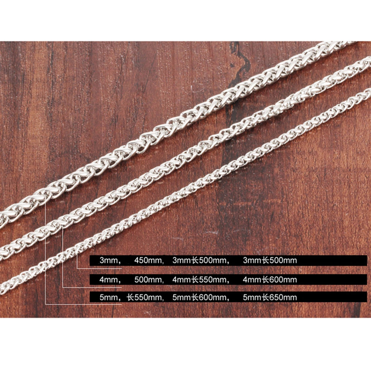 Men's Fashion Classic Necklace Rust-proof Titanium Steel Curb Chain Thick Link Necklaces