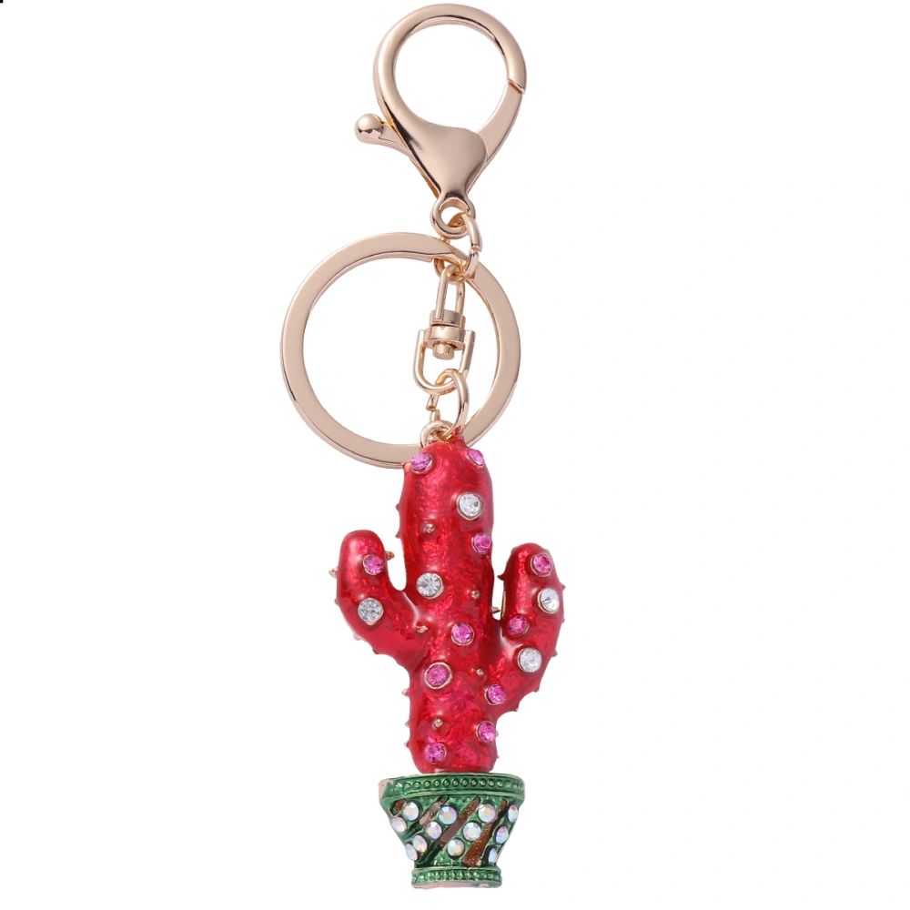 1pc  Creative Cactus Keychains Unique Key Holder Funny Key Ring Key Decoration