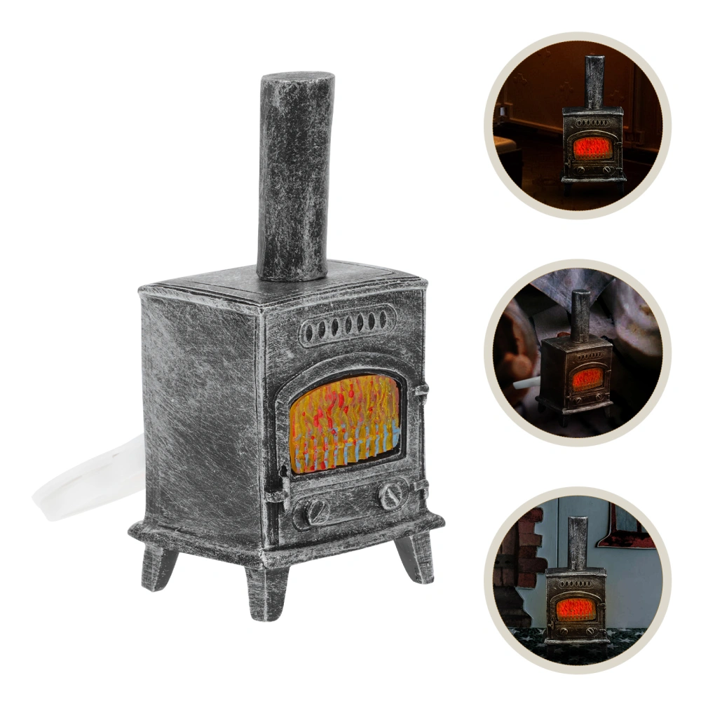 Resin Fireplace Model Decor Mini House Decor Miniature Furniture Doll House Adornment