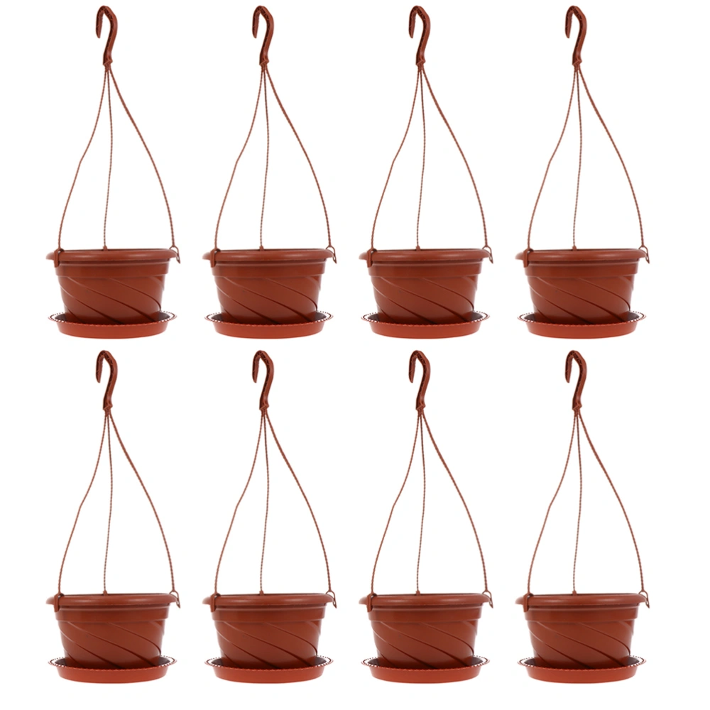 8 sets of Hanging Flower Pot Plastic Chlorophytum Plant Pot Scindapsus Aureus Flowerpot