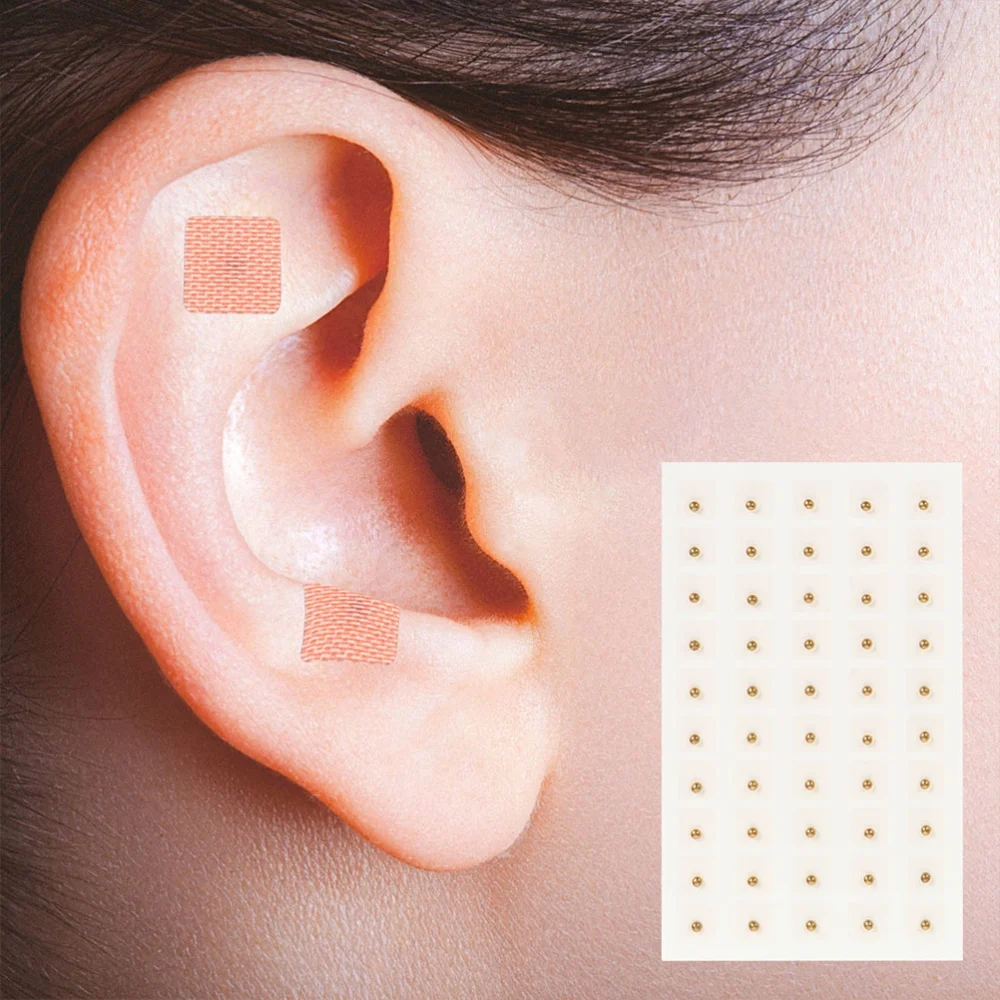 3 Sets of Ear Acupoint Stickers Acupoint Pressure Stimulate Patches Magnetic Beads Ear Stickers