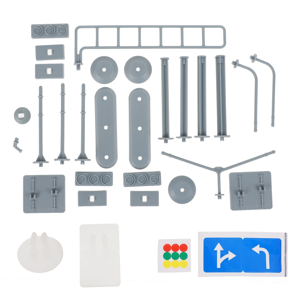 3 Sets of Plastic Traffic Signs Kids Model Traffic Road Sign Playthings
