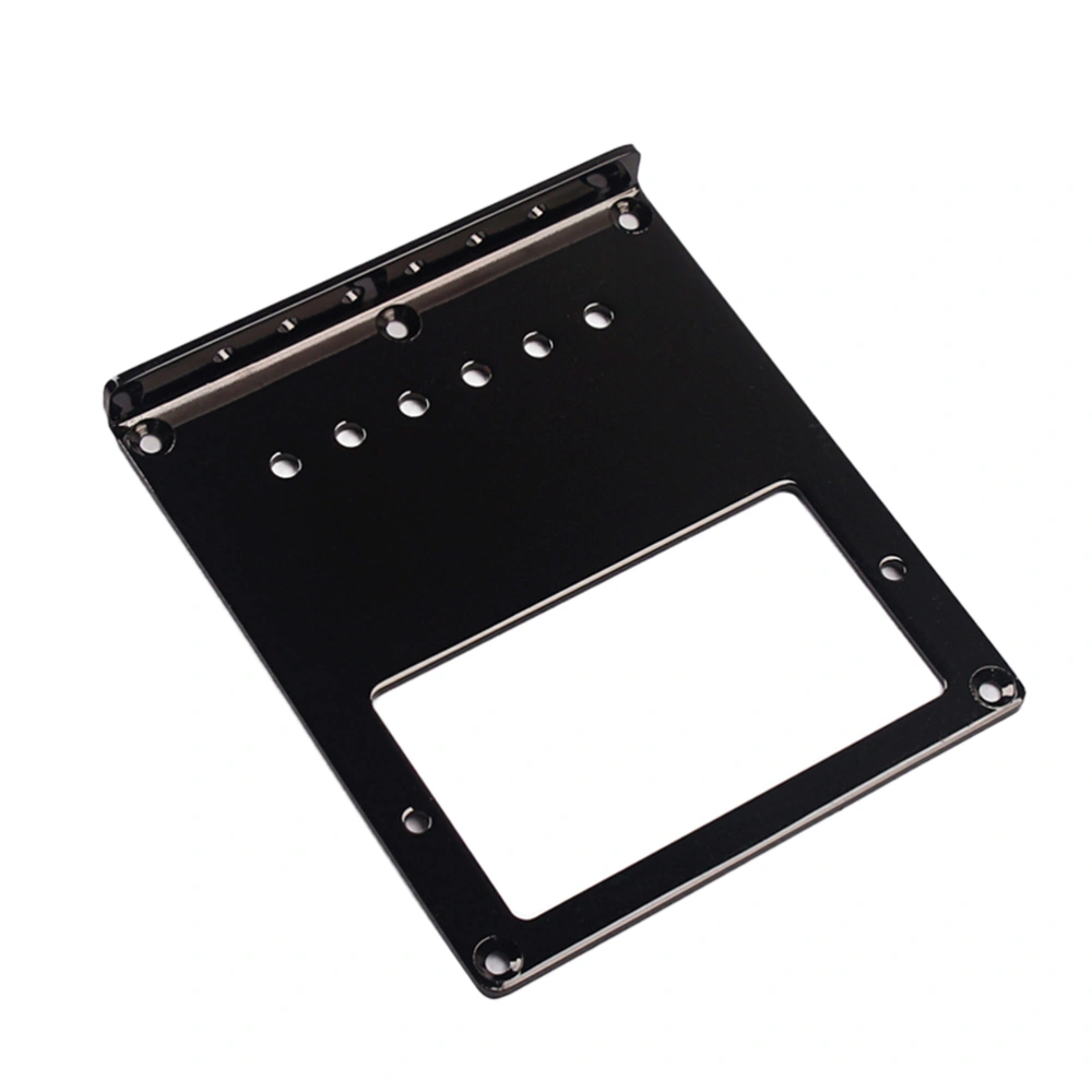 Steel Top-Loading Guitar Bridge Plate for TL Electric Guitar Pickup Replacement Parts Accessories 102mm (Black)