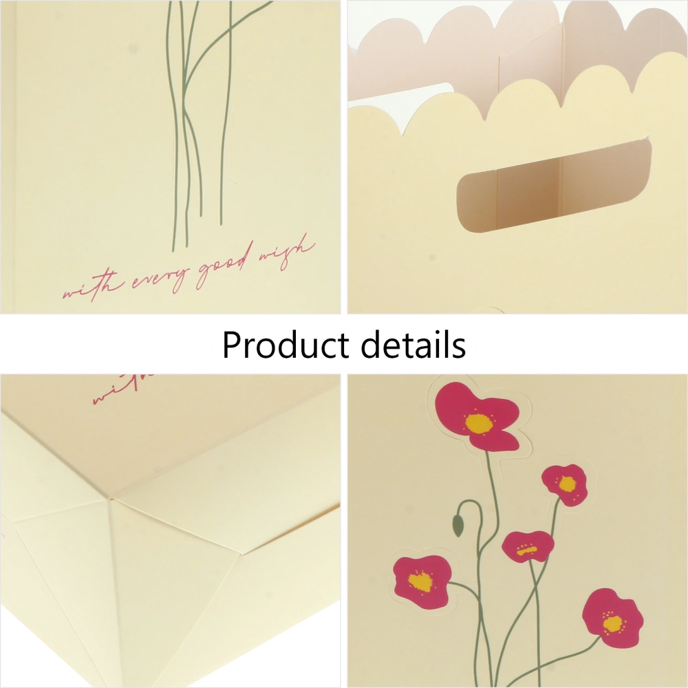 5pcs Presents Floral Gift Boxes Bundle Packing Gift Boxes Flower Wrap Boxes