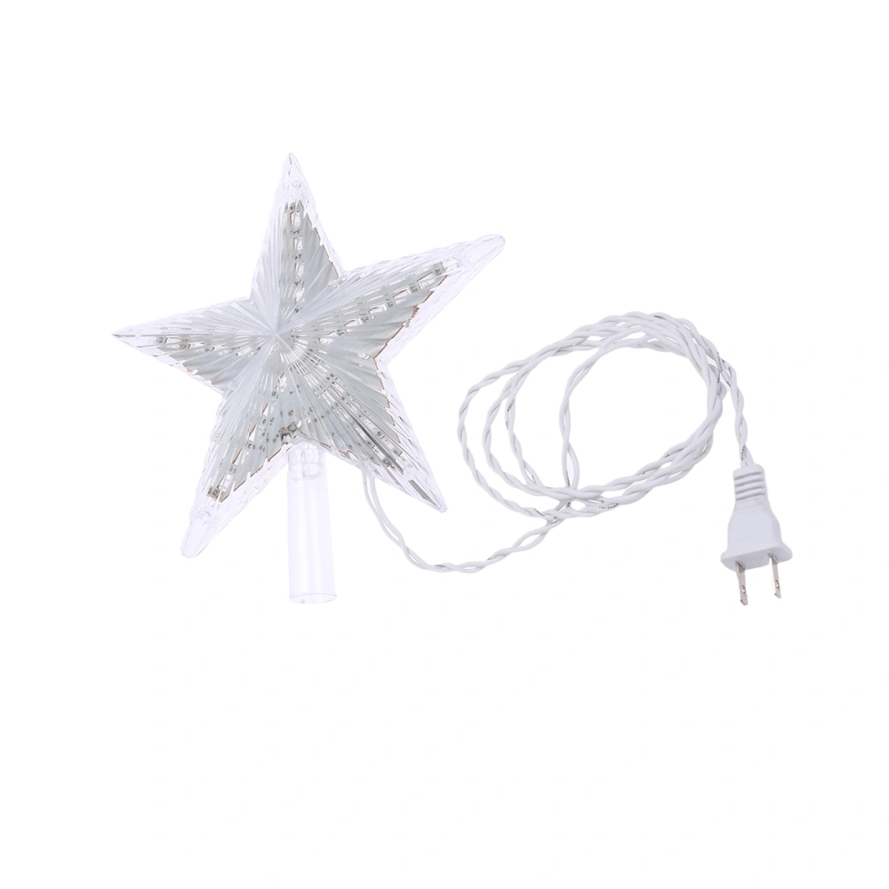 Christmas Tree Star Topper Light LED Treetop Star Ornament Home Decoration with US Plug (Blue)