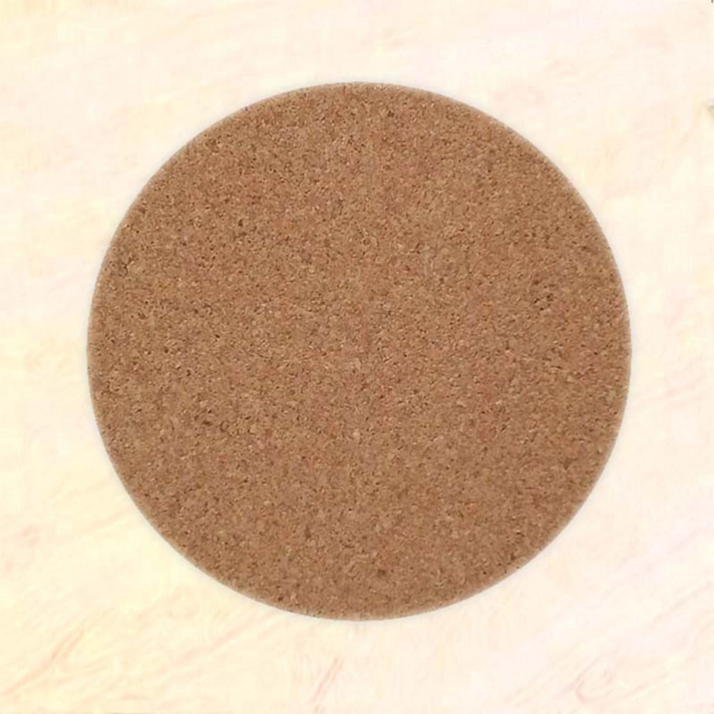 6PCS Solid Color Non-slip Waterproof Cork Coaster Round Cork Mats  Eco-friendly Insulation Coasters Cup Pads