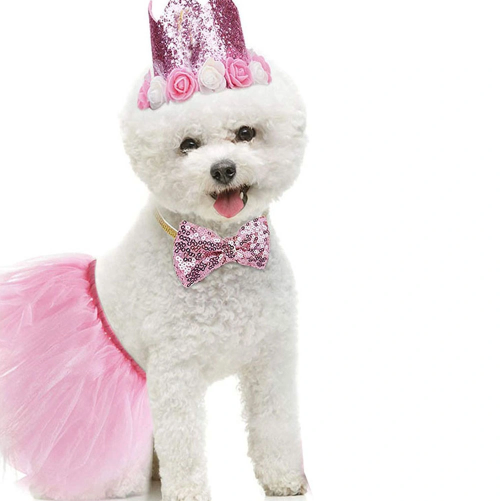 1 Set Pet Birthday Dog Lovely Pet Dog Skirt Pet Accessories Pet Supplies