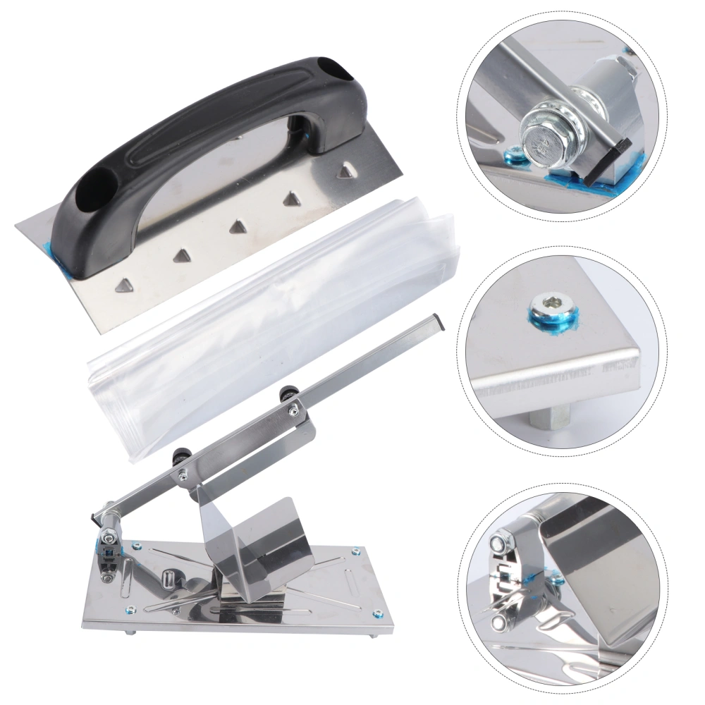 3 Pcs Multi-Function Beef and Mutton Roll Slicer Manual Frozen Meat Slicer Meat Food Slicer Vegetable Sheet Slicing Machine Home Kitchen Meat Slicer Including 1 Fresh-keeping Bag and 1 Meat Cover