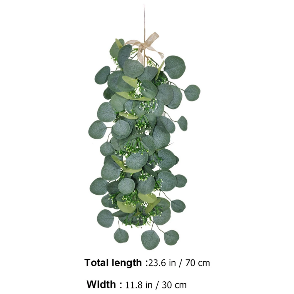 1Pc Simulation Eucalyptus Leaves Indoor Household Green Plant Hanging Decor