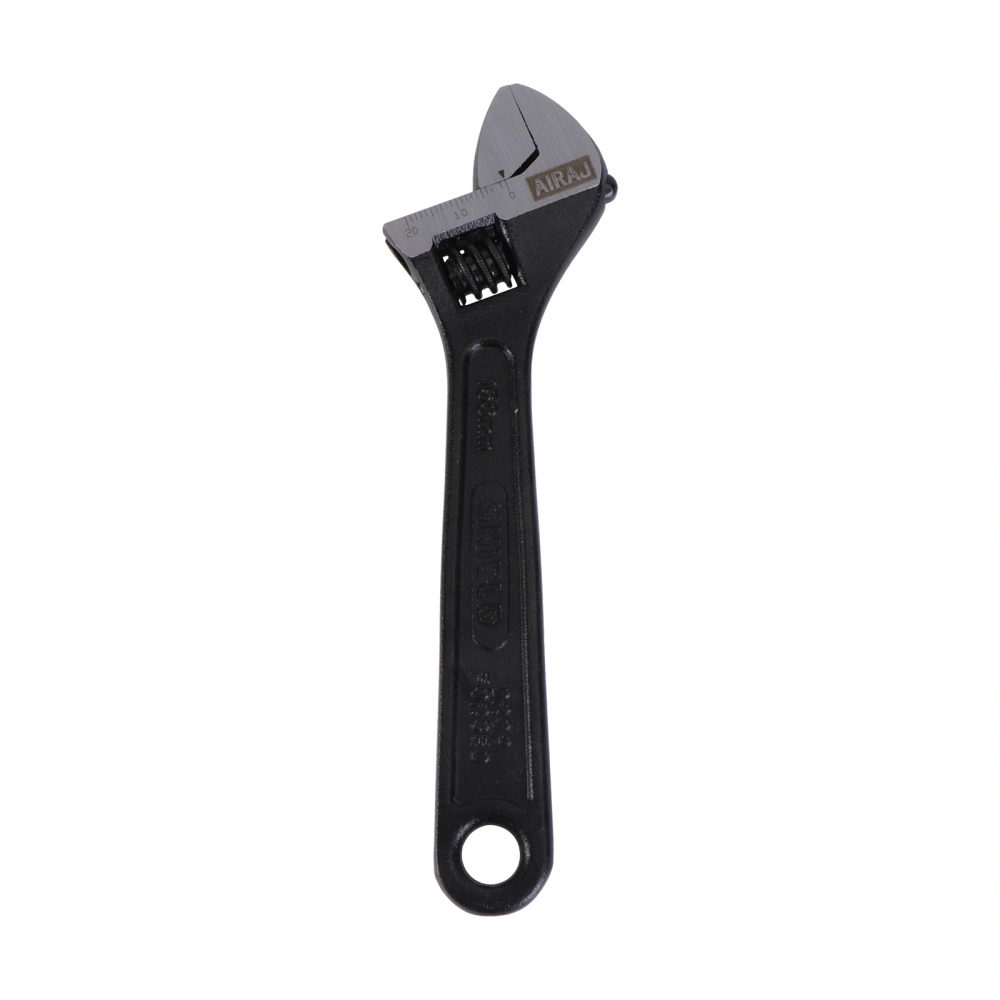 1PC Sturdy Adjustable Wrench Multi-function Large Opening Board Spanner (Black)