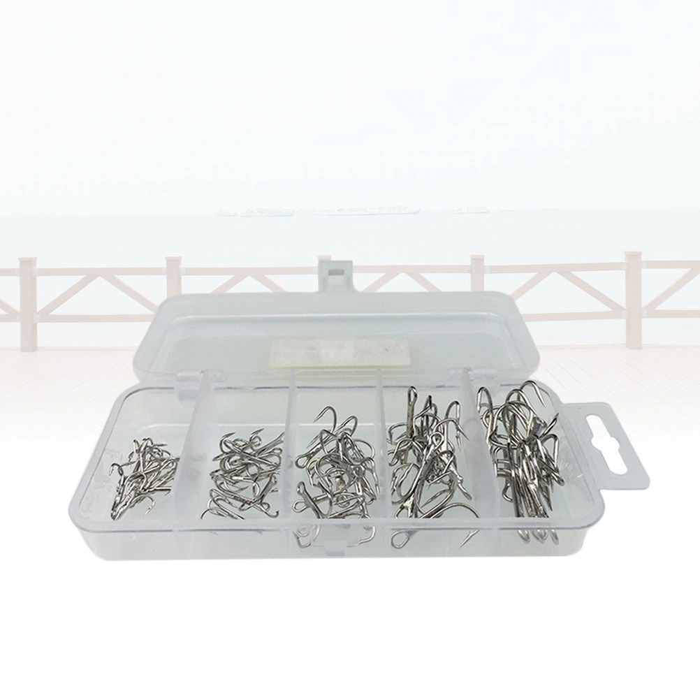 Fishing Hook Set High Carbon Steel Perforated 3-anchor Fishing Hooks Fly Fishing Hooks Fishing Tackle Set for Salt Water Fresh Water Lakes Rivers Streams