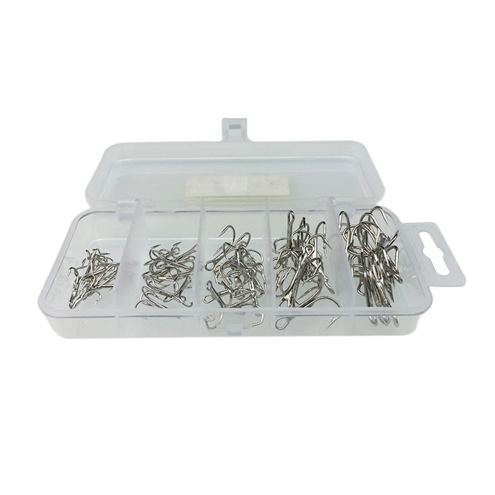 Fishing Hook Set High Carbon Steel Perforated 3-anchor Fishing Hooks Fly Fishing Hooks Fishing Tackle Set for Salt Water Fresh Water Lakes Rivers Streams