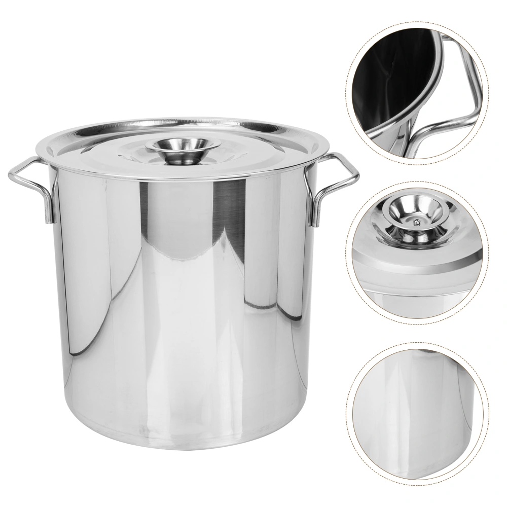 Crawfish Cook Pot Stainless Steel Bucket Meta Stewed Pot Metal Stockpot Seafood Stew Pot