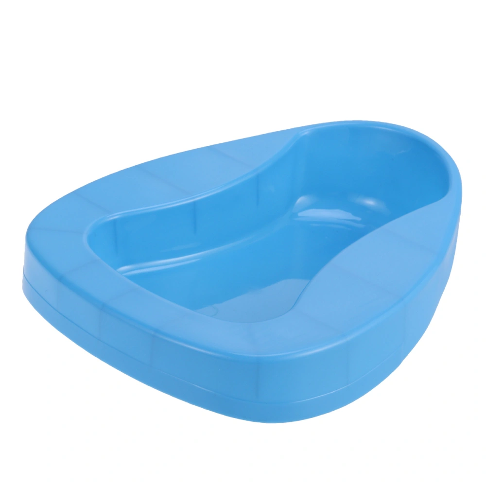 Thickened Bed Pan Bedridden Paralyzed Elderly Care Bedpan Plastic Toilet Bowl(Blue)