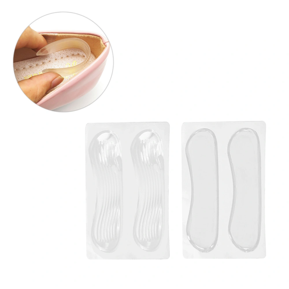 6 Pairs Silicone Heel Sticks Anti-wear Foot Stickers Insoles Invisible Thick Anti-scratch Heel Insoles