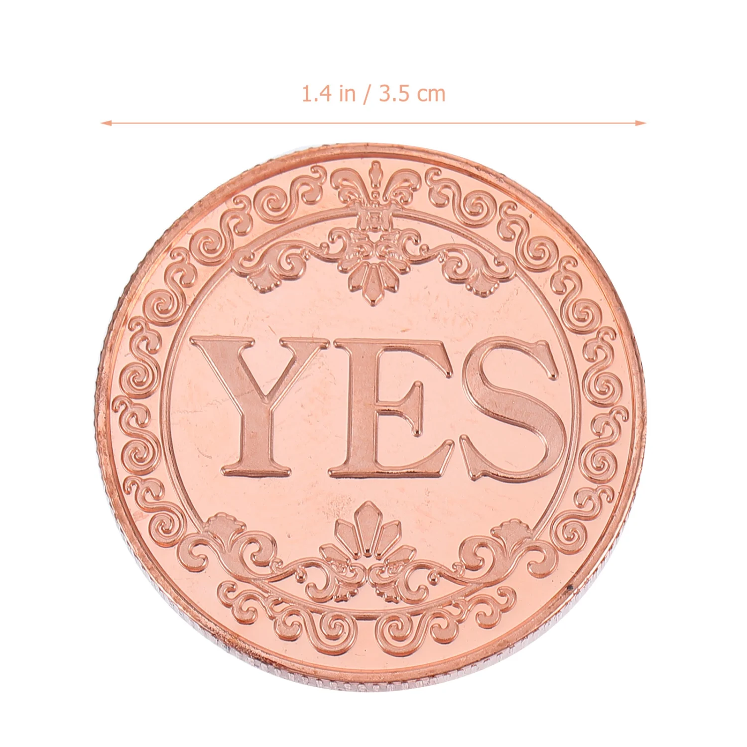 2 Pcs Yes or No Decision Making Coins Stainless Steel Commemorative Coins