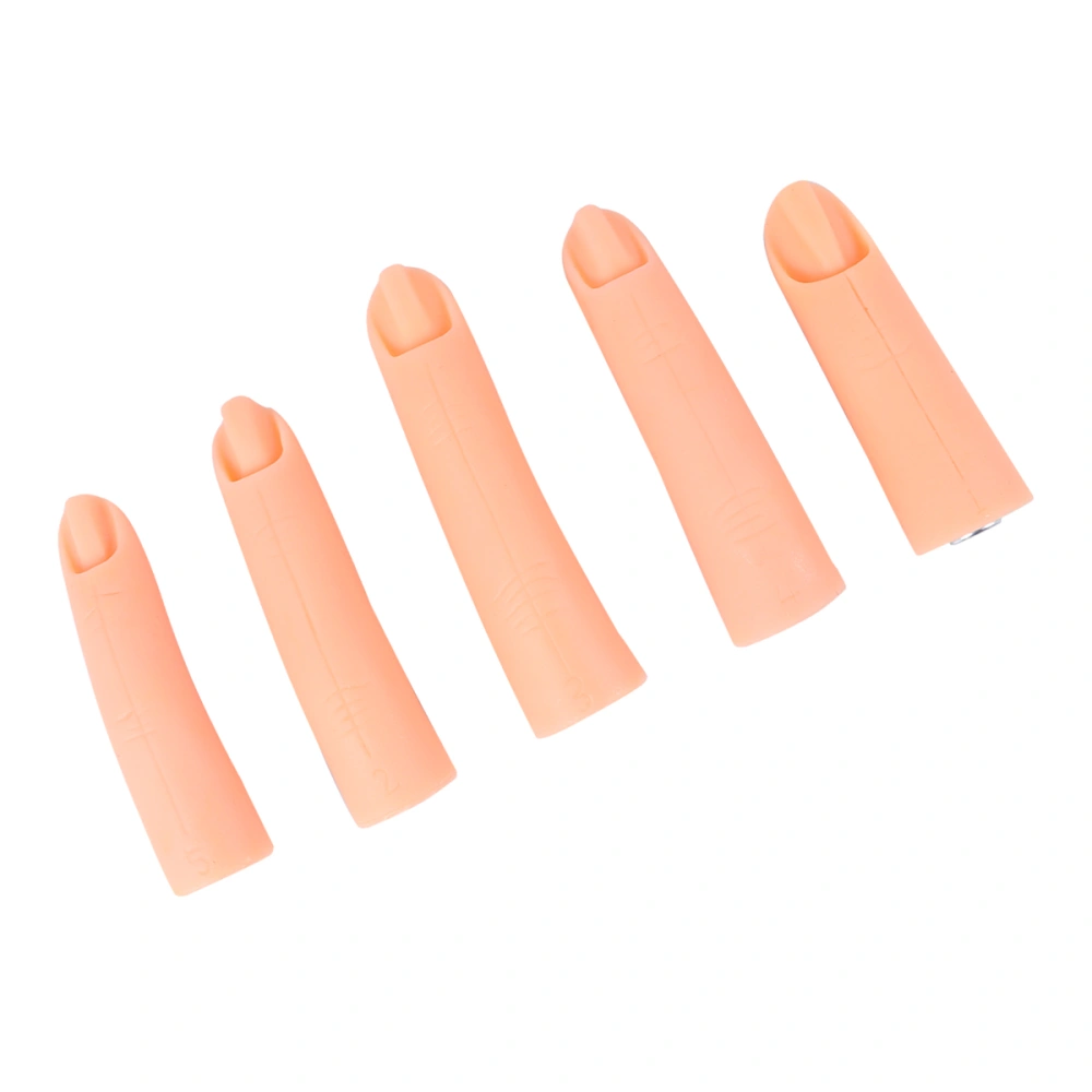 Nail Art Practice False Finger Model and Manicure Nail Art Training Tool with Magnet