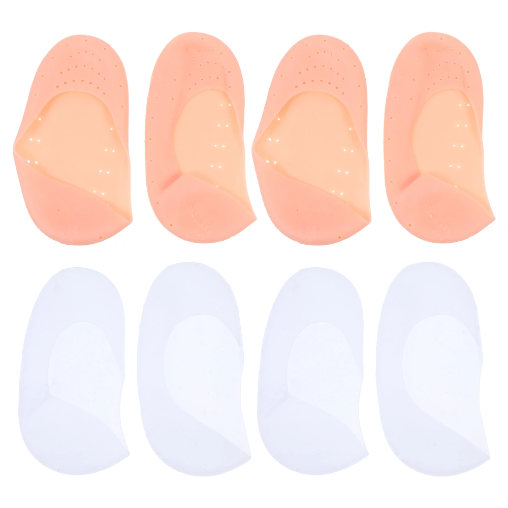 4 Pairs Practical Silicone Full Foot Protection Covers Elastic Moisturizing Socks