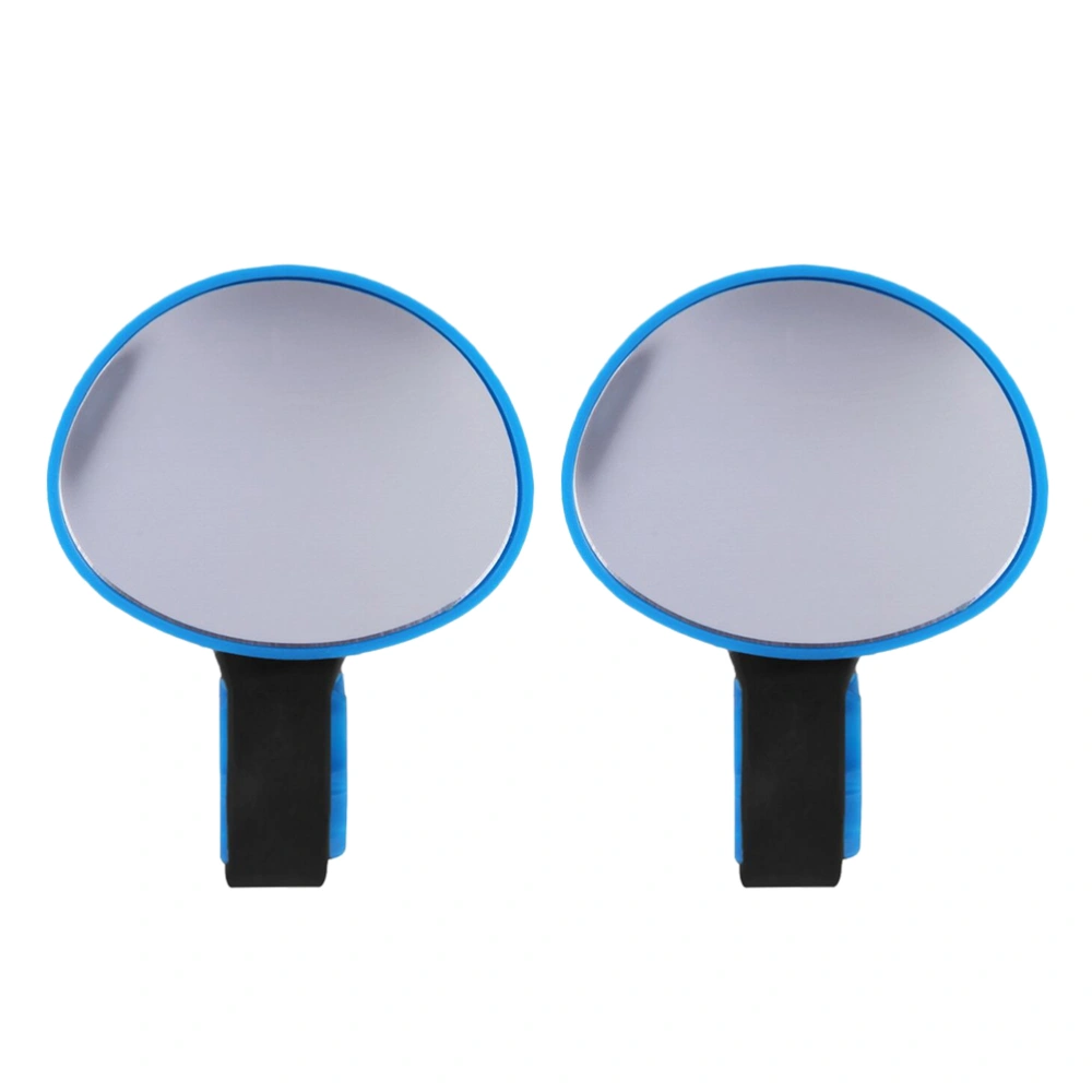 2PCS 360 Degree Rotatable Rearview Mirror Belt Buckle Universal Rearview Mirror(Blue)