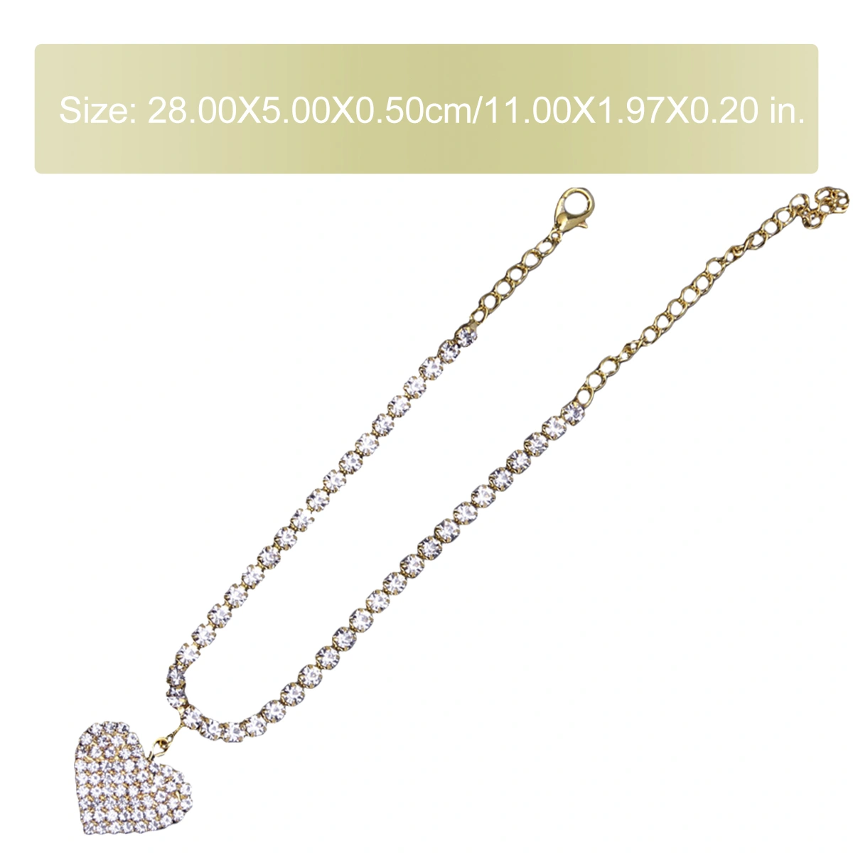 2pcs Rhinestone Anklets Heart Rhinestone Ankle Chains Ankle Jewelry Foot Chains