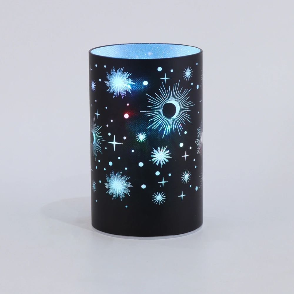 1Pc Home LED Candle Lamp Romantic Starry Sky Light Simple Candle Lamp Ornament