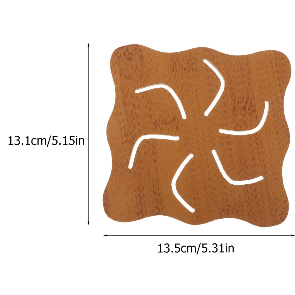 20pcs Wooden Coasters Coffee Table Mats Heat Insulation Coasters Table Decors