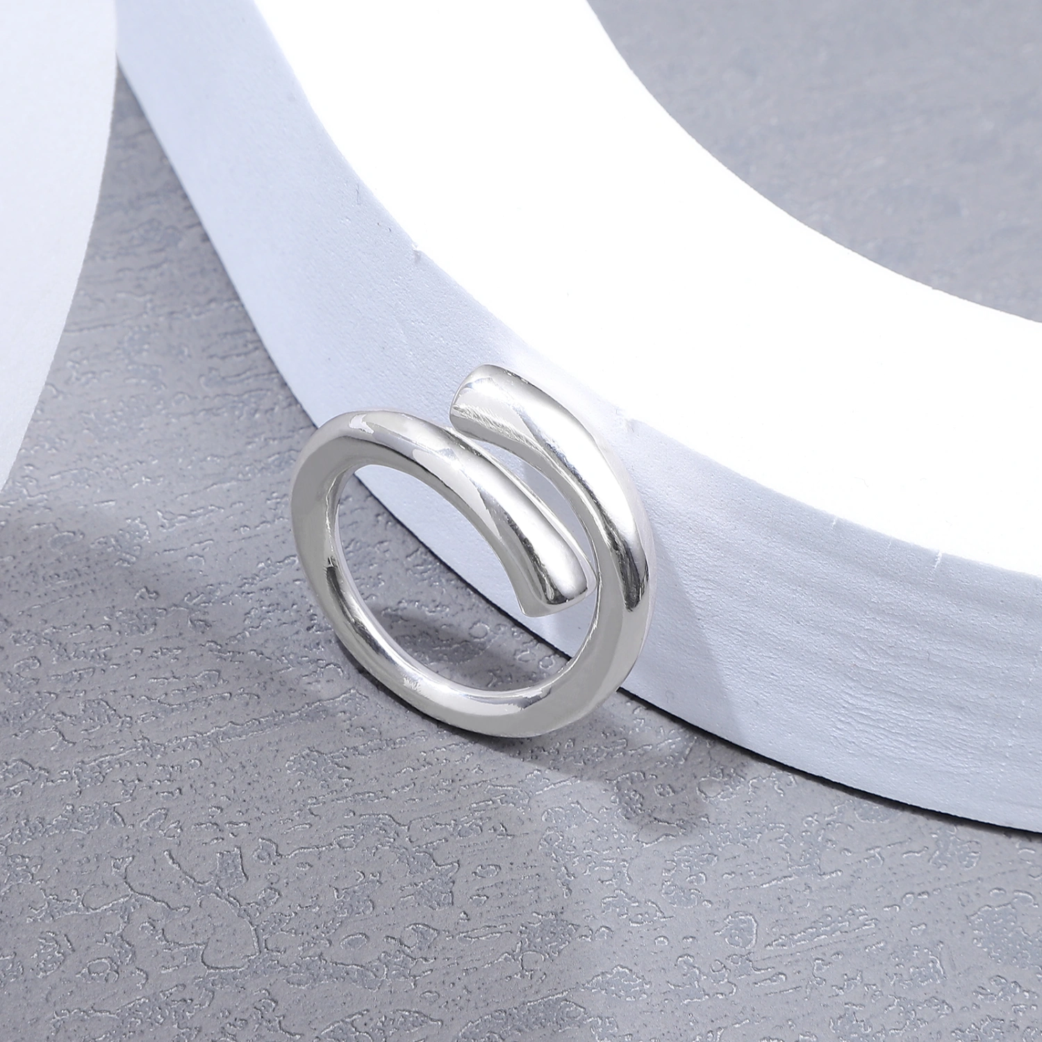 2Pcs Adjustable Open Rings Women Open Rings Fashion Finger Rings Silver Rings