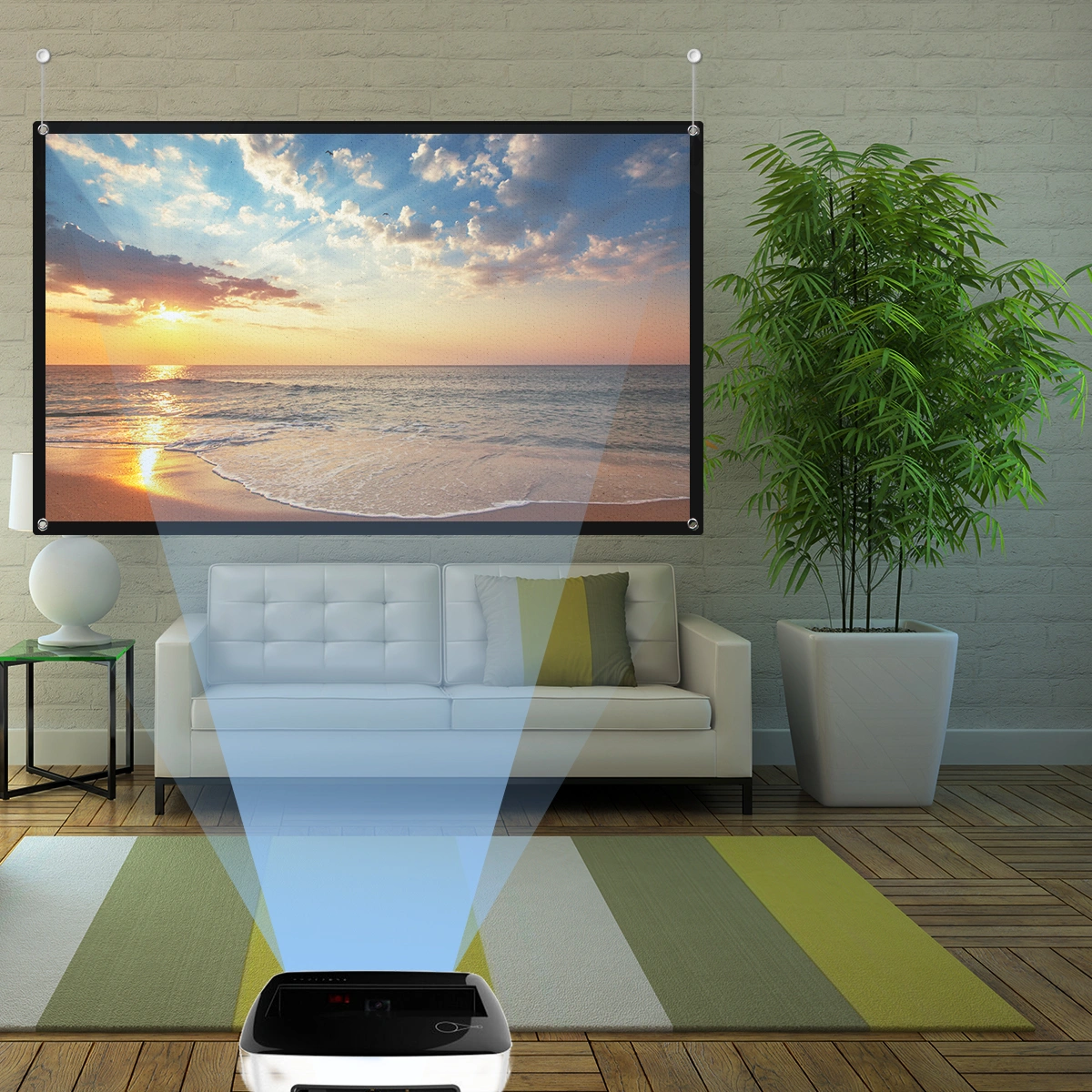 Anti-Crease Projector Screen Portable Projection Screen Theater Accessories