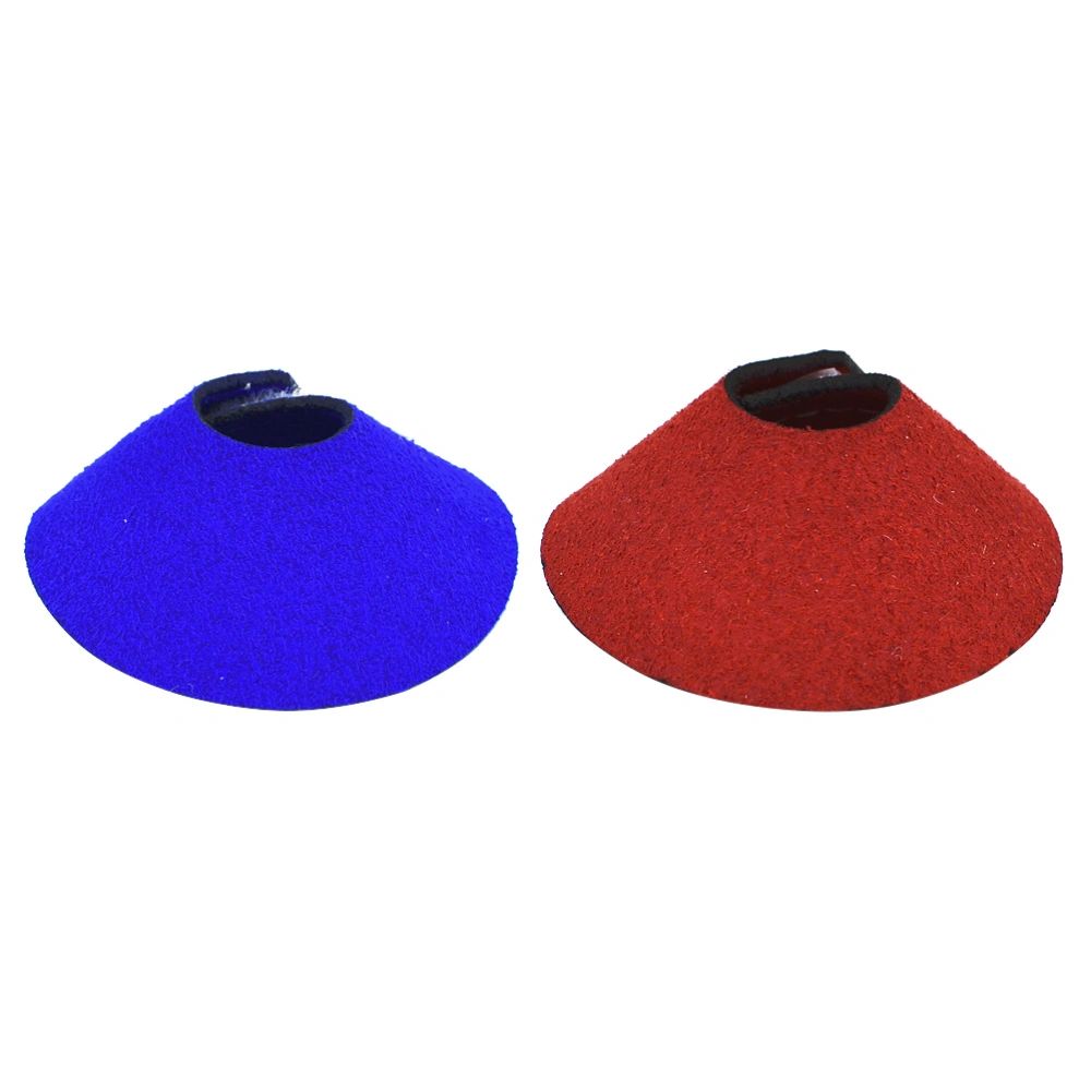 2Pcs Parrot Protective Collar Cone Birds Anti-Scratch Recovery Collar Red Blue