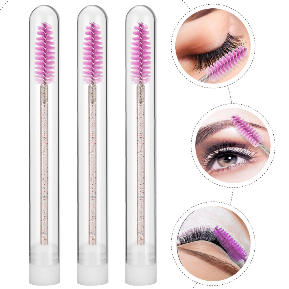 5pcs Eyelash Brushes Disposable Crystal Rod Eyelash Brushes Makeup Supplies