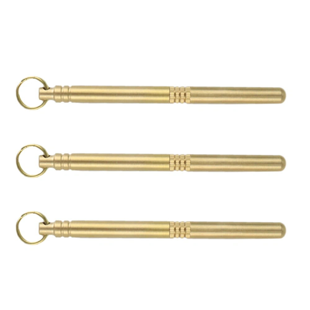 3PCS Outdoor Multi-functional Titanium Alloy Double-end Earpick and Toothpick