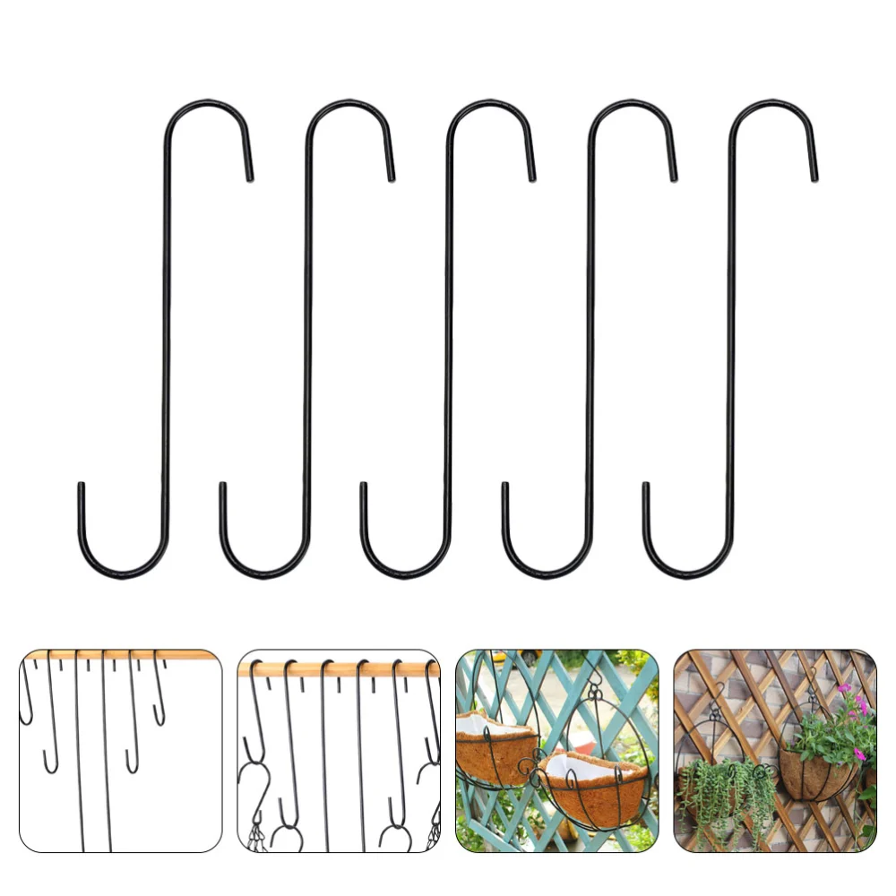 5PCS Birds Feeder Insect Guard Hook Metal Household Gardening Hanging Hook