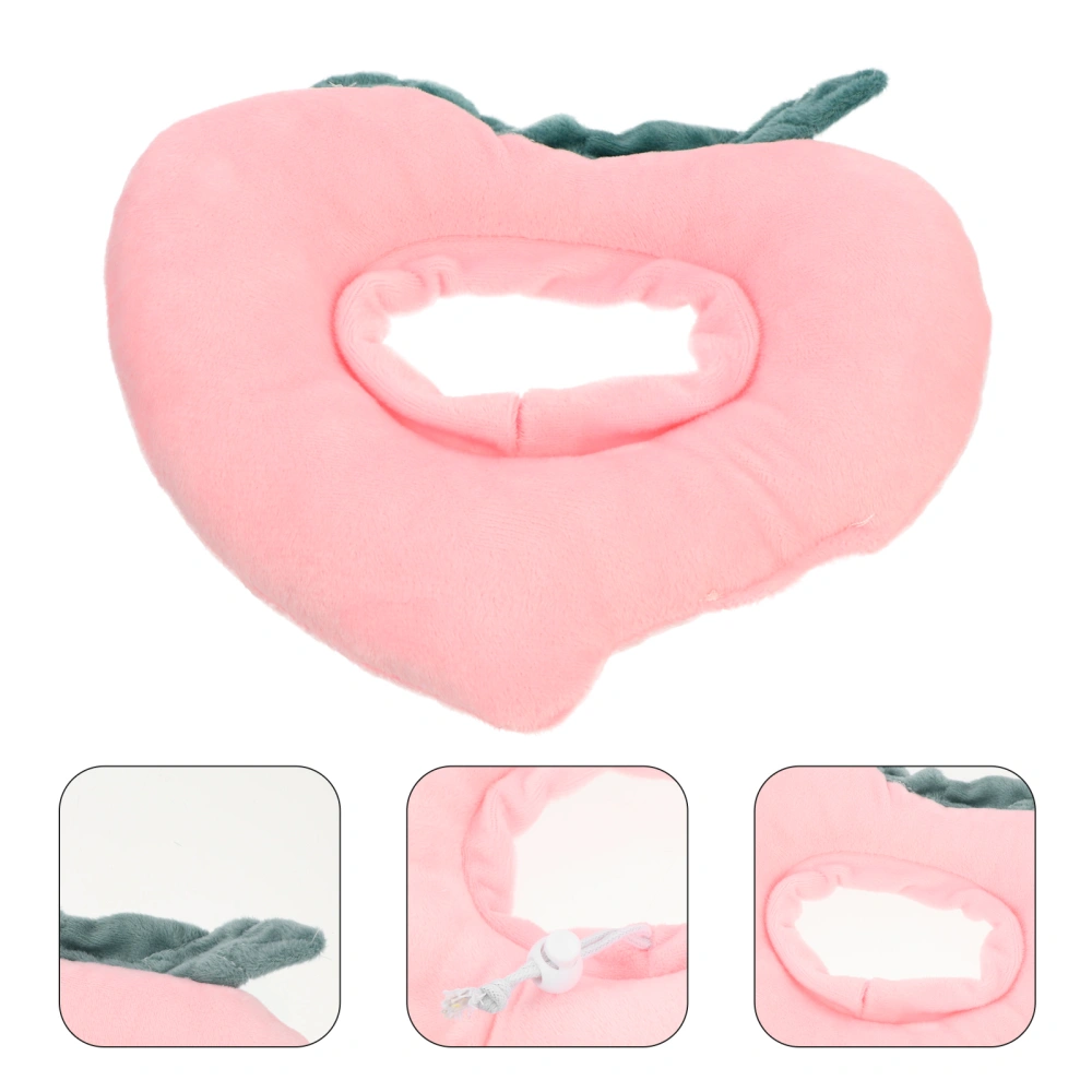 Plush Cat Recovery Collar Fruit Peach Neck Cone Pet Cat Protective Collar