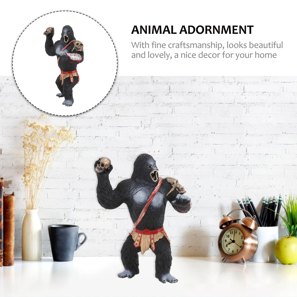 1pc Emulation Orangutan Model Decor Orangutan Model Ornament (Assorted Color)