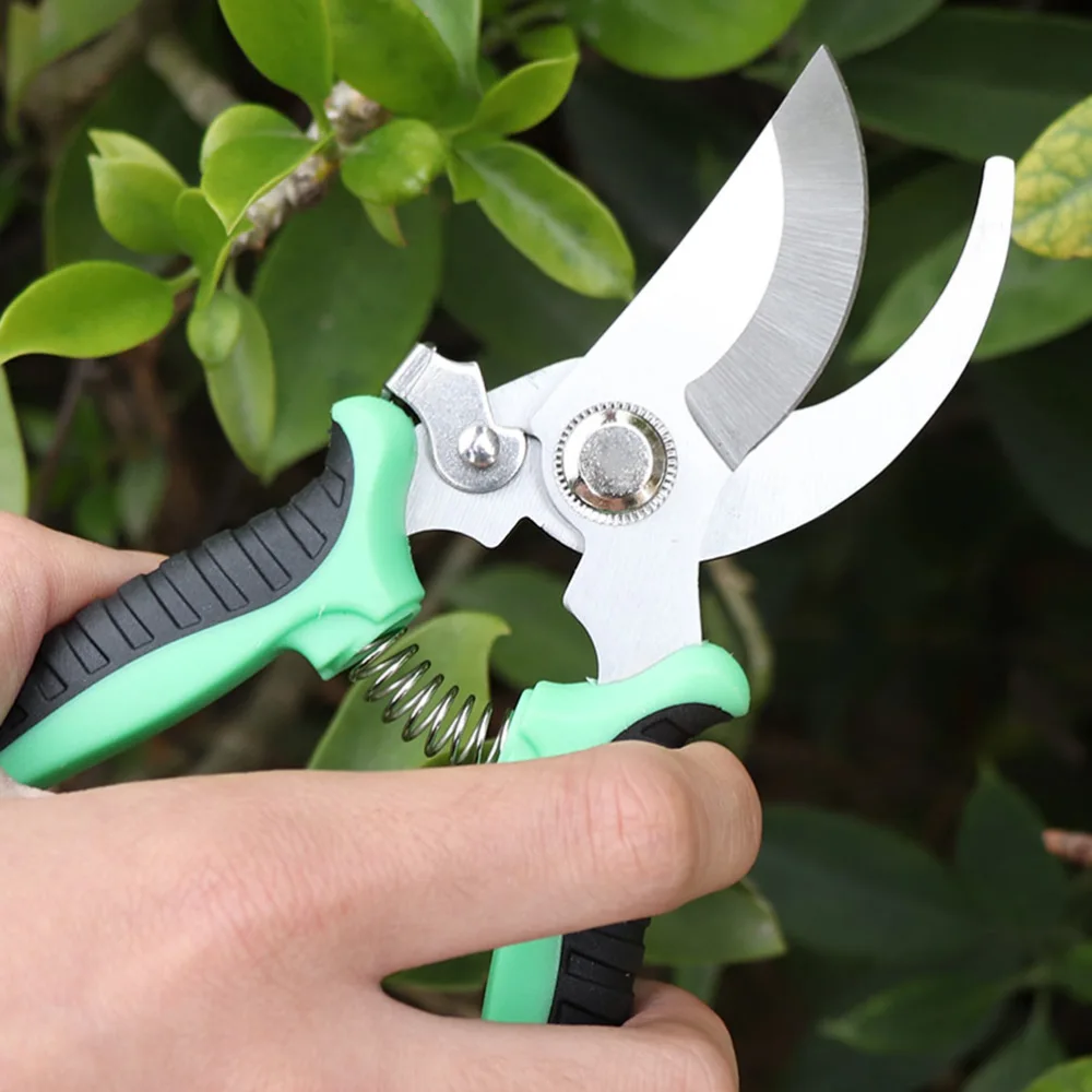 1Pc Gardening Shear Pruning Shear Branch Scissor Greening Accessory (Green)