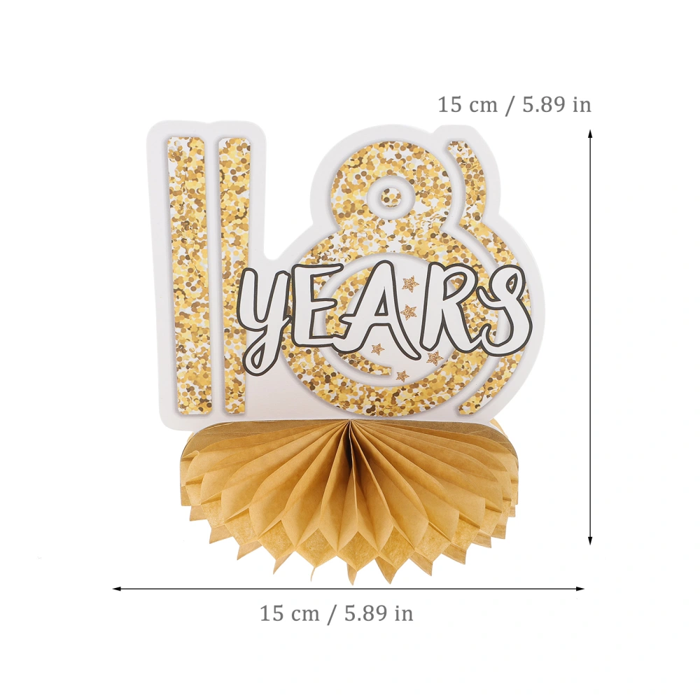 8pcs Happy Birthday Honeycomb Decoration Birthday Decor Honeycomb Centerpieces