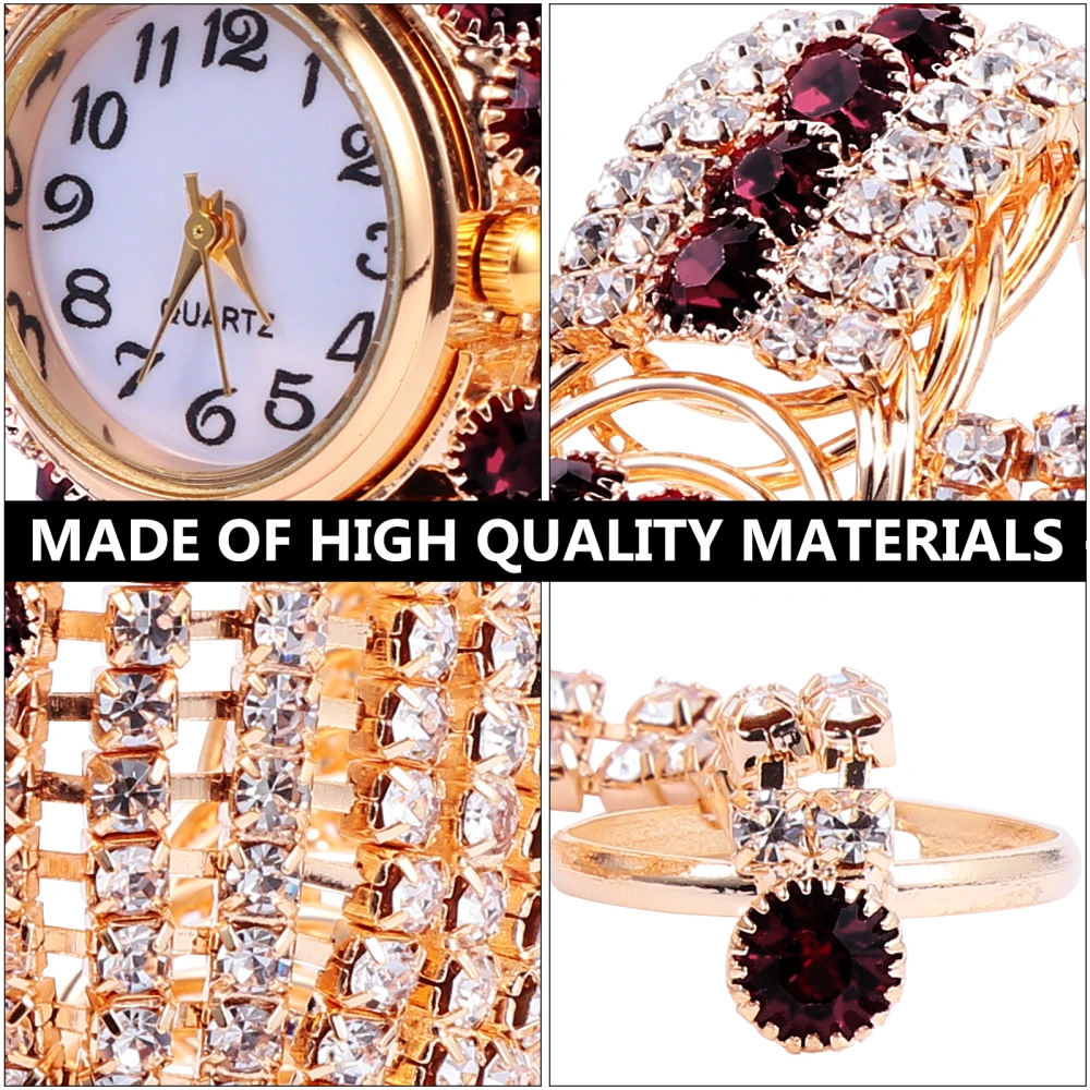 1Pc Fashion Watch Creative Alloy Watch Shiny Quartz Watch for Women Lady